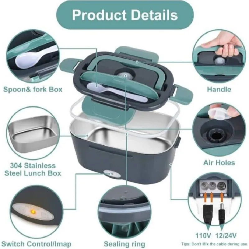 Portable Electric Lunch Box Food Warmer - StarWorths