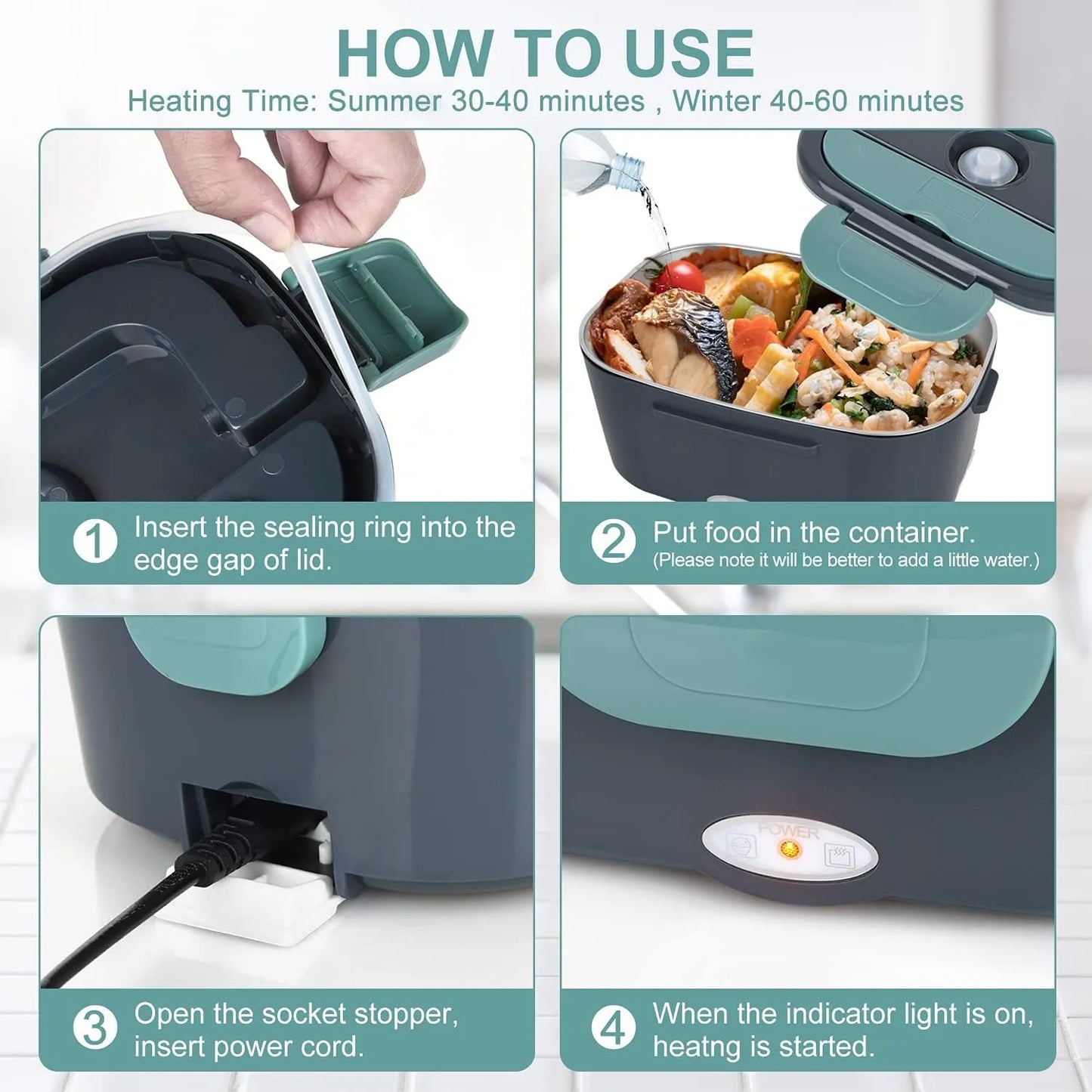 Portable Electric Lunch Box Food Warmer - StarWorths